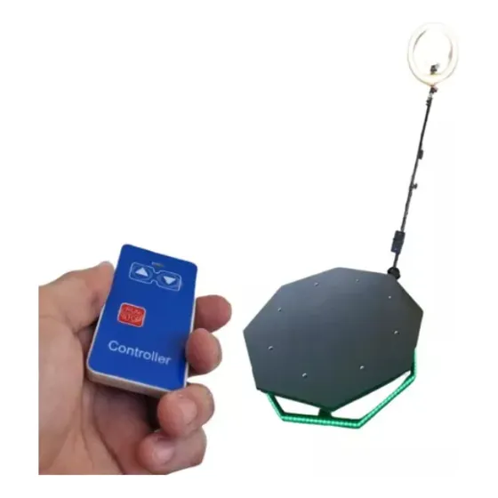 Photo Booth Controle Remoto Plataforma Para Filmagens 360