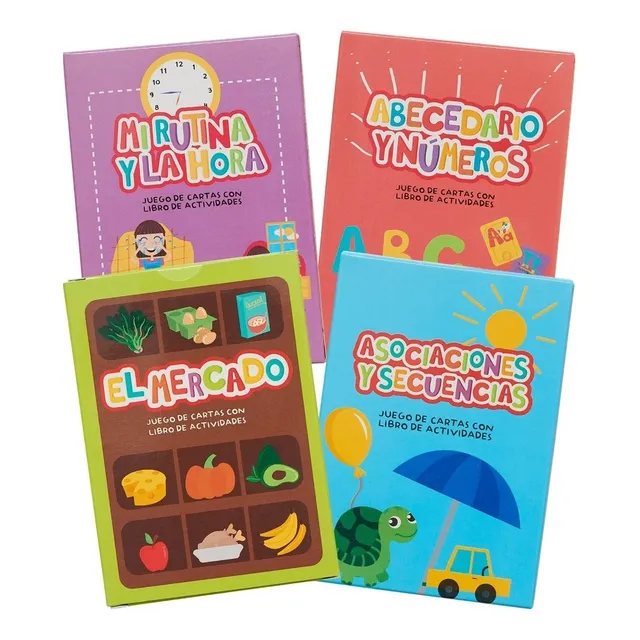 Juegos De Cartas Didácticas La Hora Abecedario Asociaciones