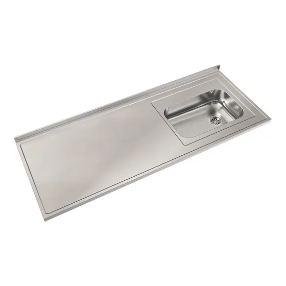 Mesadas Cocina Johnson Acero 430 160x61 Bacha Simple Zz52