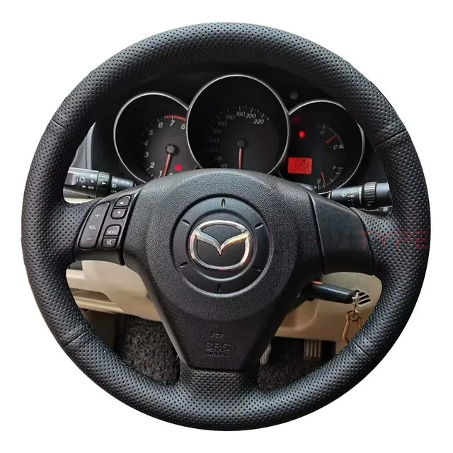 Funda Forro Cubre Volante Mazda 3 6 5 2005-2010 Piel Real