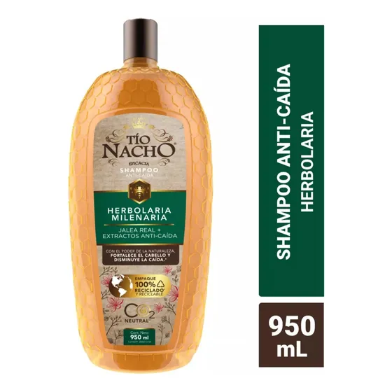 Shampoo Tío Nacho Anticaída. Nueva Presentación 950 Ml.