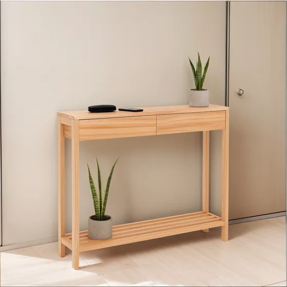 Mesa Dressoire Recibidor Con Cajones Consola, Minimal Deco