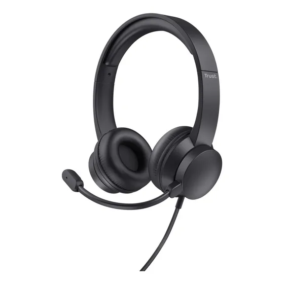 Headset Fone de Ouvido Trust Ayda Para Pc Usb Microfone embutido Controle de Volume e Mute