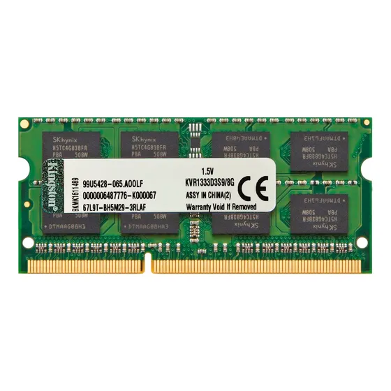 Memória Notebook Kingston 8gb Ddr3 1333mhz 10600s Kvr1333d3