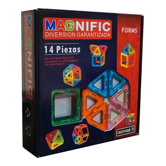Magnific Bloques Magneticos Forms 14 Piezas