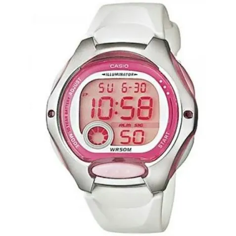 Reloj Casio Modelo Lw 200 Blanco Con Rosa