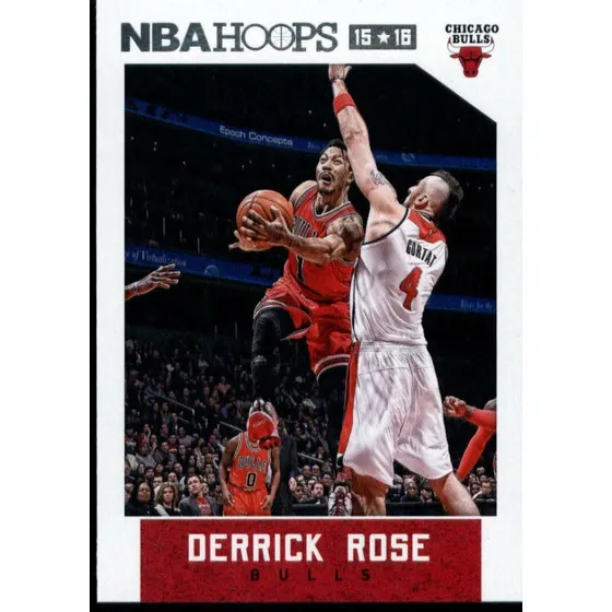Nba Hoops 119 Derrick Rose Chicago Bulls Tarjeta Oficial De 
