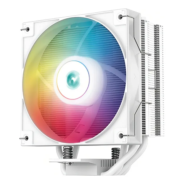 Enfriador de procesador LED Deepcool Ag400 Argb de 120 mm, blanco, varios