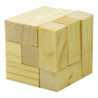 Cubo Soma Didactico De Madera 6 Cm Cubo Soma Didactico De Madera 6 Cm