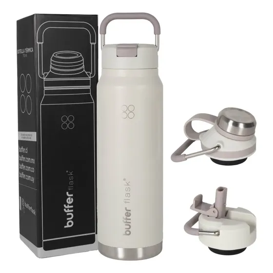 Termo Botella Agua Termica Buffer Acero Inoxidable 710 Ml - Ivory | Cuotas sin interés