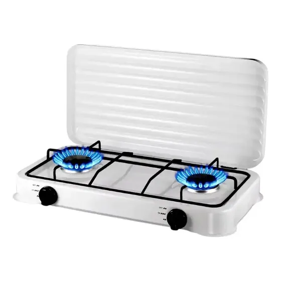 Encimera a Gas Starlux Cocinilla 2 Platos 2 Quemadores Manual Acero | Cuotas sin interés