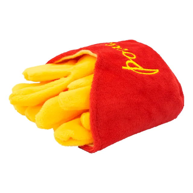 Peluche Quak Papas Fritas 20 Cm Con Sonido Para Mascotas