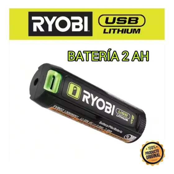 Batería 4 Voltios De 2 Ah. Ryobi 