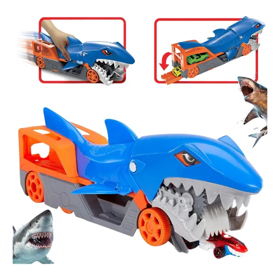 Pista Hot Wheels City Reboque Tubarão Com Carrinho - Mattel