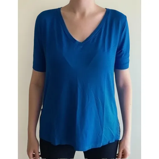 Blusa Mercatto Decote V Renda