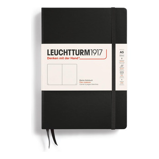 Caderno Leuchtturm1917 Capa Dura Média A5 251 Påginas Preto Caderno Leuchtturm1917 Capa Dura Média A5 251 Påginas Preto