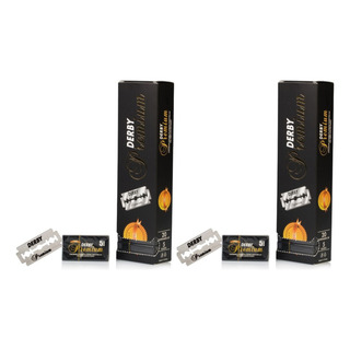 Kit X2 Cajas De Filos Derby Premium 200 Unidades Kit X2 Cajas De Filos Derby Premium 200 Unidades