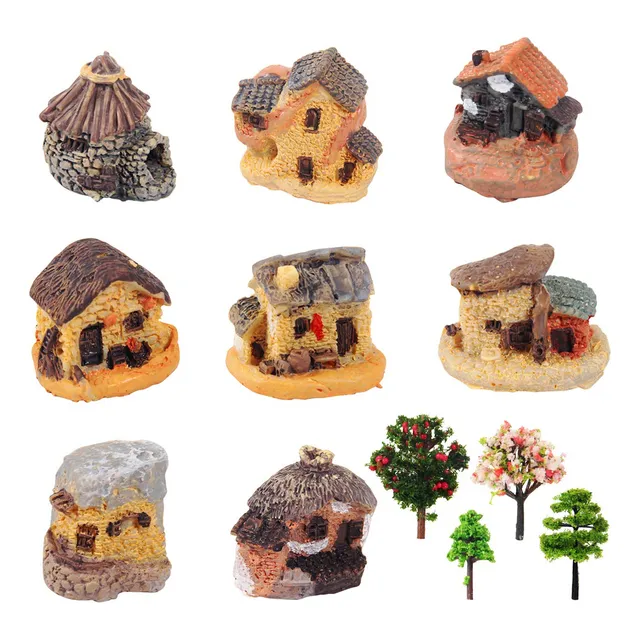 Kbraveo  12 Pieza Hada Jardin Casa Arbol Kits Muñeca Diy