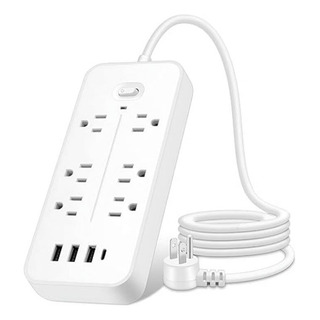 Regleta Cargador Multicontactos Con 6 Salidas 3 Usb 1 Tipo C Regleta Cargador Multicontactos Con 6 Salidas 3 Usb 1 Tipo C
