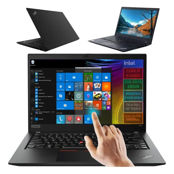 Notebook I5 Tela Touch Ssd 256gb 24gb Ddr4  Hdmi Usb C Win10