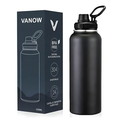 Botella Trmica Hydro Flask 1,9 L Boca Ancha Color Negro | MercadoLibre