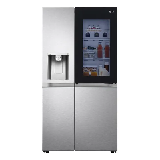 Refrigerador Inverter Insta View 637l LG Ls66sxsc Color Plateado