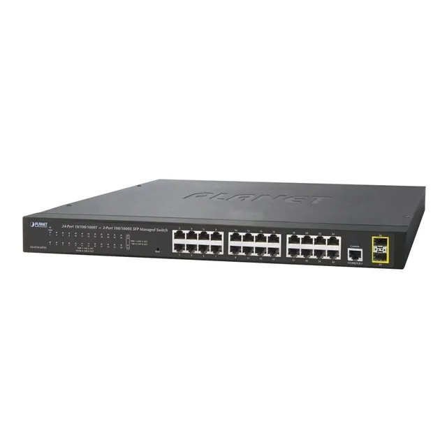 Switch Administrable De 24 Puertos 10/100/1000t + 2 Puertos
