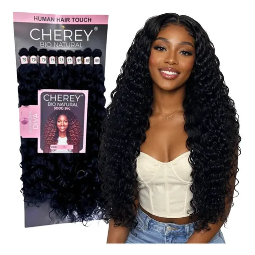 Cabelo Cacheado Bio Vegetal Crochet Sleek Nanda 75cm 320g Cor Tt4