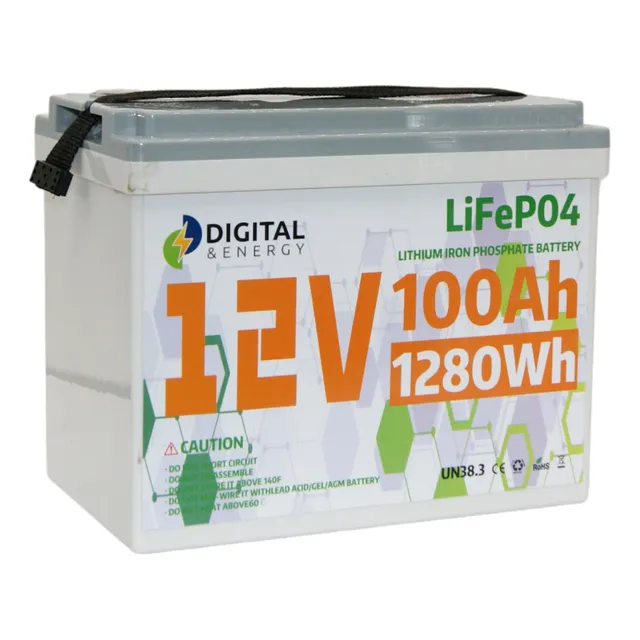 Bateria Litio Digital Energy Lifepo4 12.8v/100ah 5000ciclos