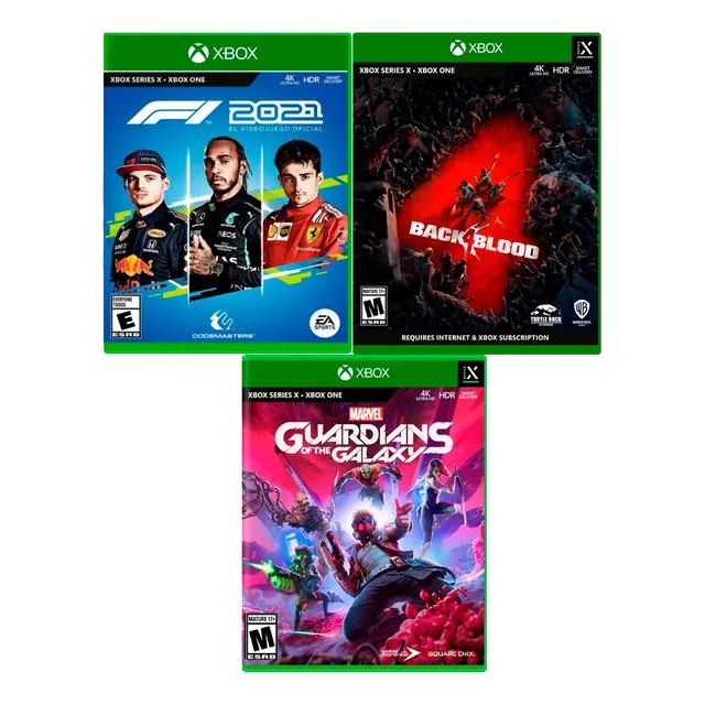 Back4blood + Guardianes De La Galaxia + Formula 1 Xbox