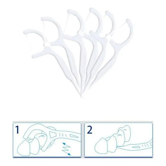 400 Hilo Dental Con Aplicador Y Mondadiente Floss Pick