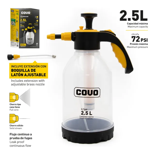 Pulverizador Manual 2.5l Precompresión