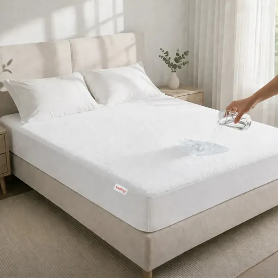 Cubre Colchon Impermeable 2 Plazas 190x140 Cm | Cubrecolchon Lookmy Toalla Y Capa Aislante De Poliuretano | Protector 140x190 Premium Respirable Sin Pvc | Cobertor colchón derrames pis bebé pañal