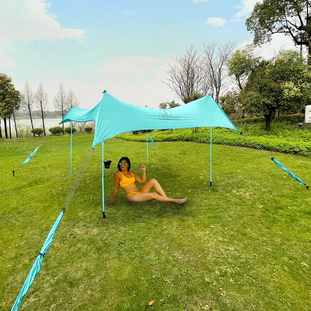 Suricata Roja Toldo Alta Calidad Para Vario Terreno Playa Uv