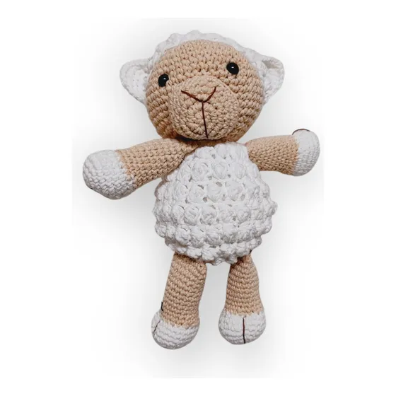 Amigurumi Oveja Tejido Crochet Animales 26 Cm Hilo Algodón