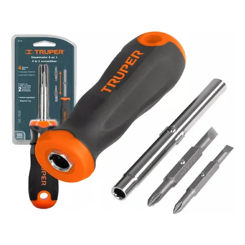 Desarmador 2 Puntas Dobles, Barra 2 Cajas Hex. Truper 14200