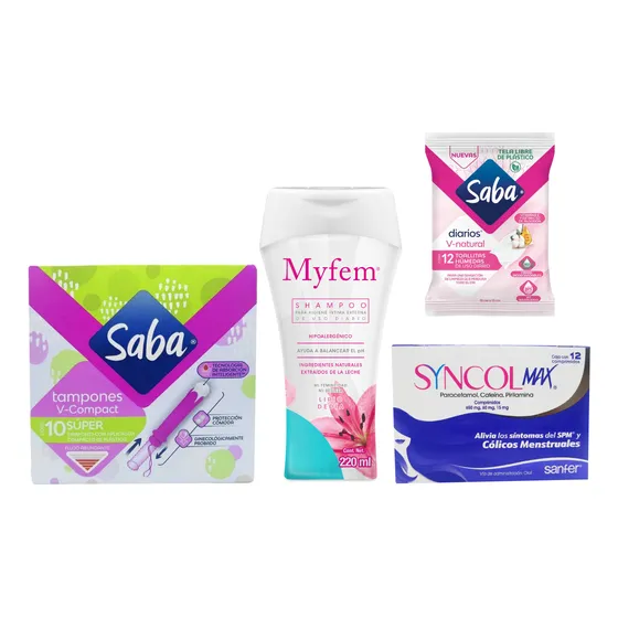 Kit Tampones Saba V-compact Periodo Menstrual