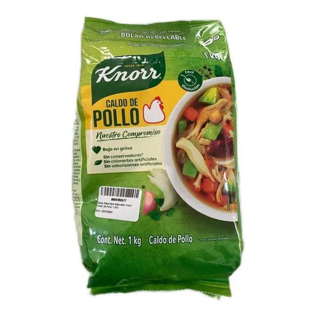 Caldo De Pollo En Polvo Bolsa Resellable Knorr 1 Kg