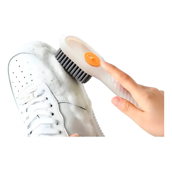 Cepillo Con Recipiente Para Jabón Limpia Tus Zapatos Fácil