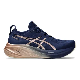 TĂȘnis Asics Gel Nimbus 26 Platinum Azul Marinho - Feminino TĂȘnis Asics Gel Nimbus 26 Platinum Azul Marinho - Feminino