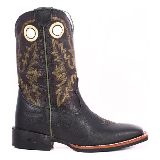 Bota Texana Dgo Country Couro 100% Legítimo Reforçada