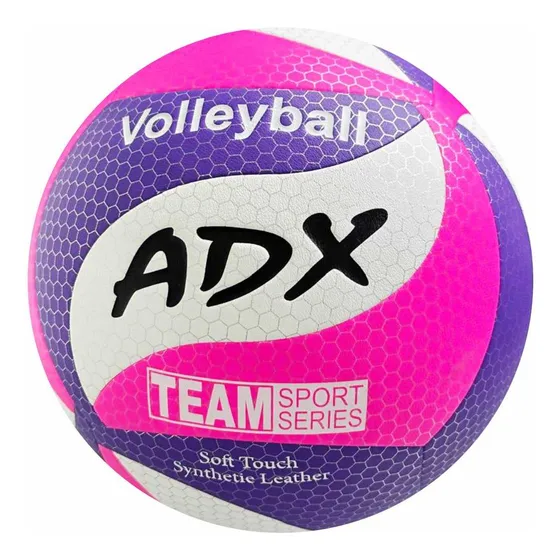 Balón Voleibol Piel Durazno Vx 501 Peso/medida Reglamentaria Color Rosa-morado-blanco