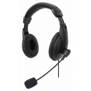 Audífonos Con Micrófono Alámbrico Manhattan 1.5 Metros Usb Audífonos Con Micrófono Alámbrico Manhattan 1.5 Metros Usb