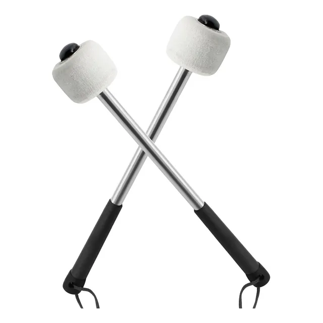 Mazos Para Bombo Marcha Percusion Mango Goma