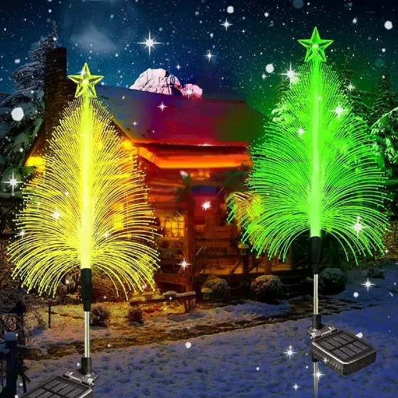 . Luces De Navidad Luz Solar De Jardín Luz De Medusa
