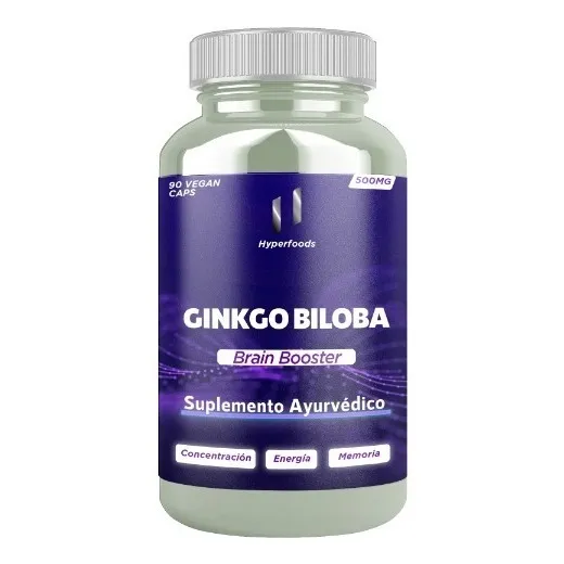 Ginkgo Biloba X 500 Mg Vegano - Frasco X 90 Cápsulas