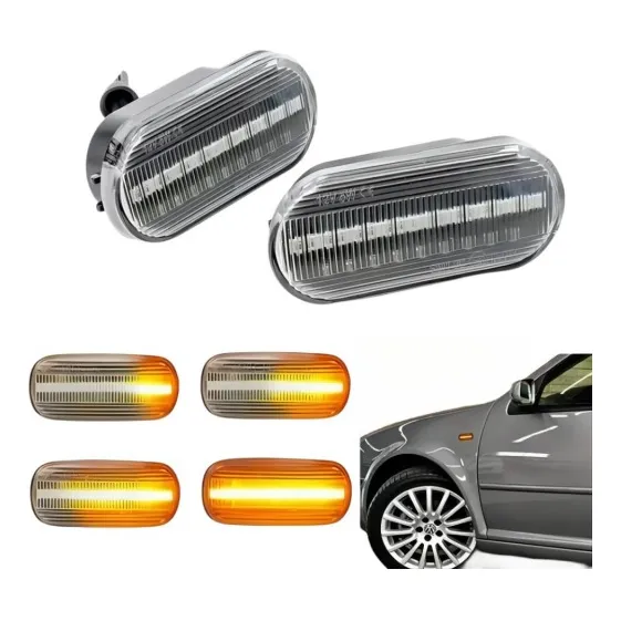 Par Cuarto Led Secuencial Vw A4 Jetta Golf Clásico Beetle