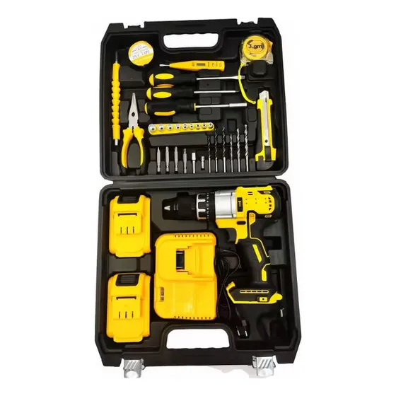 Taladro Percutor Inalambrico 24 V Potente 2 Baterías Kit