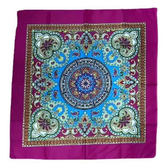 Pañoleta Unisexo En Algodón Sublimada Diseño Mandalas