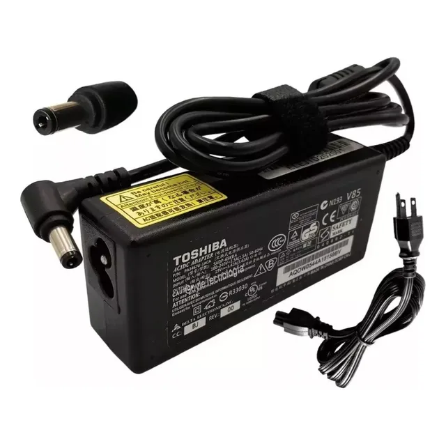 Cargador Toshiba Satellite C655 L5 65w 110-240v Color Negro